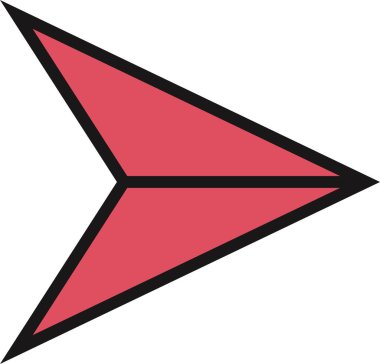 kullanıcı arayüzü ok simgesi, vektör illüstrasyonu