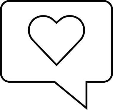 sohbet simgesi vektör illüstrasyonu 