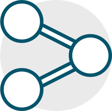 Paylaş. Web simgesi basit illüstrasyon