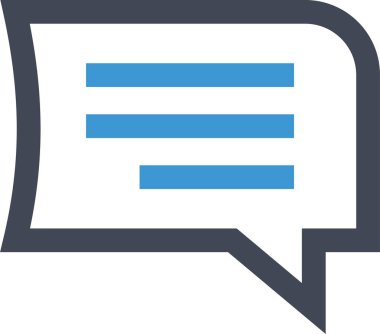 sohbet simgesi vektör illüstrasyonu