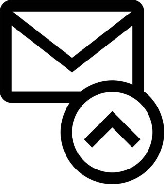 Mektup. Web simgesi basit illüstrasyon