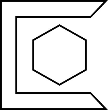 Basit bilgisayar arayüzü simgesi, vektör illüstrasyonu