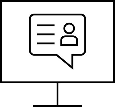 SMS ve Metin konuşma ikonu vektör illüstrasyonu