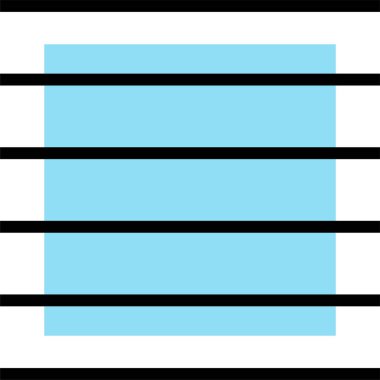 Basit satır simgesi, vektör illüstrasyonu