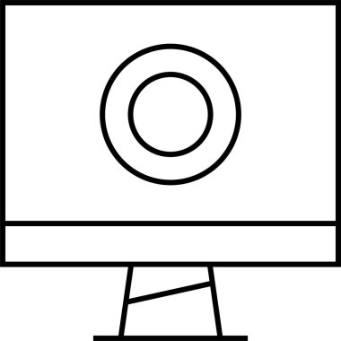 Basit web bilgi simgesi, vektör illüstrasyonu