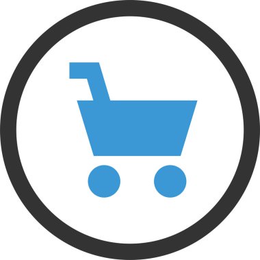 Basit alışveriş konsepti simgesi, vektör illüstrasyonu