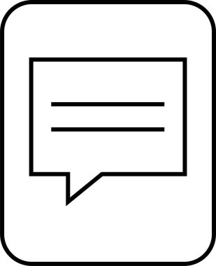 SMS ve Metin konuşma ikonu vektör illüstrasyonu