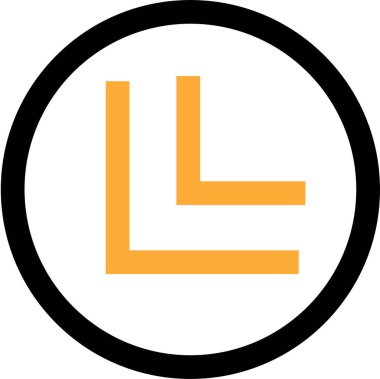 Basit satır simgesi, vektör illüstrasyonu