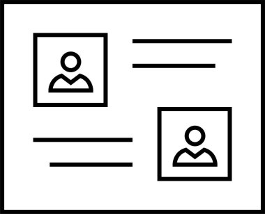 Web arayüzü simgesi, vektör illüstrasyonu