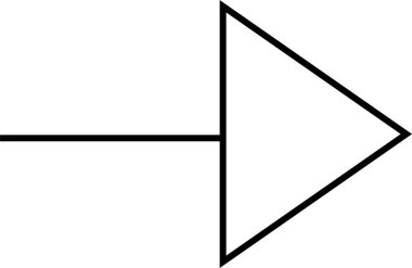 navigasyon simgesi işaret vektör çizimi