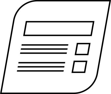 Web arayüzü simgesi, vektör illüstrasyonu