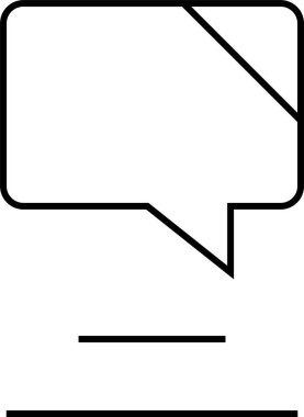 sohbet simgesi vektör illüstrasyonu 