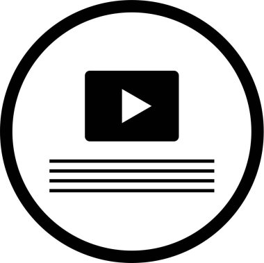 Web arayüzü simgesi, vektör illüstrasyonu