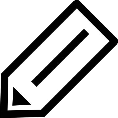 Kalem. Web simgesi basit illüstrasyon