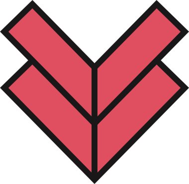 kullanıcı arayüzü ok simgesi, vektör illüstrasyonu