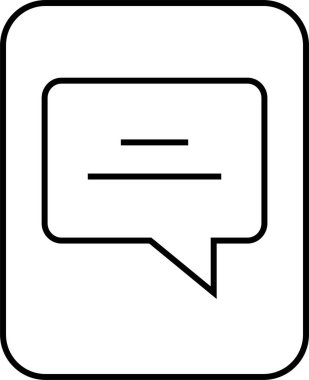 SMS ve Metin konuşma ikonu vektör illüstrasyonu