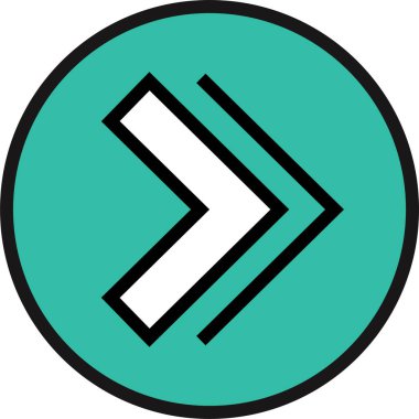 kullanıcı arayüzü ok simgesi, vektör illüstrasyonu