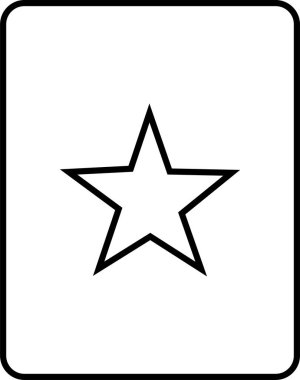 yıldız simgesi, vektör çizimi