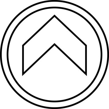 kullanıcı arayüzü ok simgesi, vektör illüstrasyonu