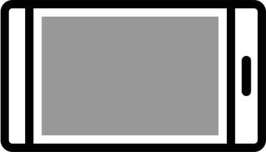 tablet pc simgesi, vektör illüstrasyonu