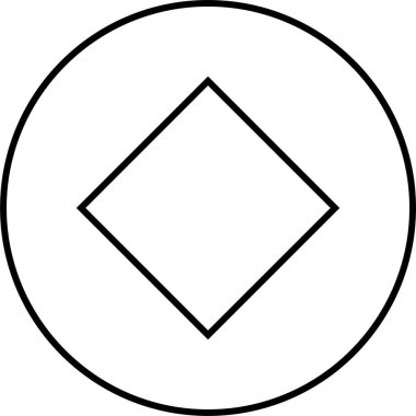 Basit bilgisayar arayüzü simgesi, vektör illüstrasyonu