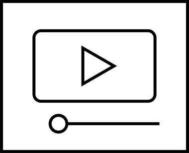 Web arayüzü simgesi, vektör illüstrasyonu