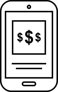 Basit alışveriş konsepti simgesi, vektör illüstrasyonu