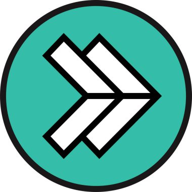 kullanıcı arayüzü ok simgesi, vektör illüstrasyonu