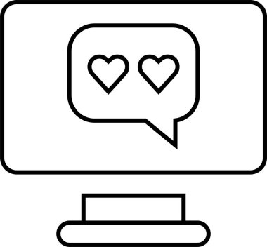 SMS ve Metin konuşma ikonu vektör illüstrasyonu