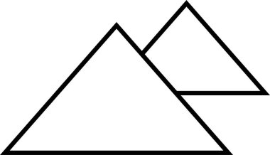 Bir ağaç simgesinin vektör illüstrasyonu