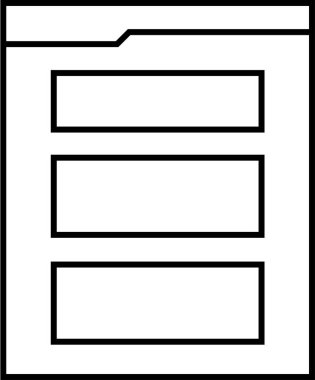 Web arayüzü simgesi, vektör illüstrasyonu
