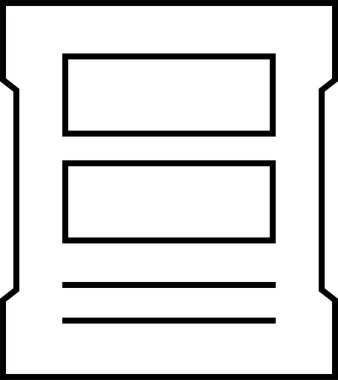 Web arayüzü simgesi, vektör illüstrasyonu