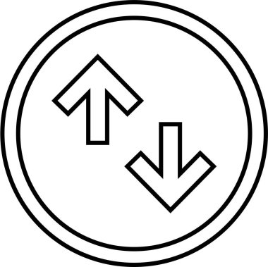 Dairesel bir simgenin vektör illüstrasyonu