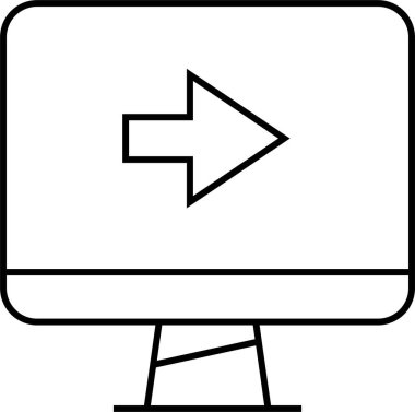 Basit web bilgi simgesi, vektör illüstrasyonu