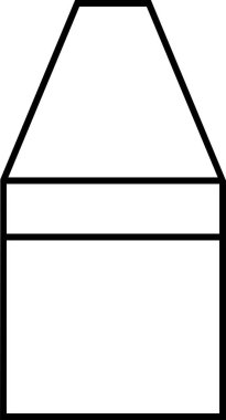 Bir kutu simgesinin vektör illüstrasyonu