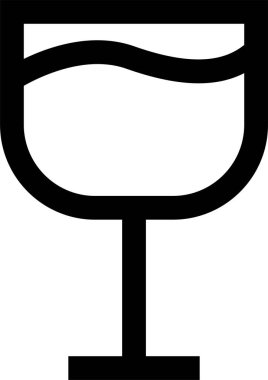 Şarap. Web simgesi basit illüstrasyon