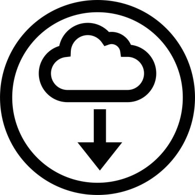 kullanıcı arayüzü indirme ok simgesi, vektör illüstrasyonu