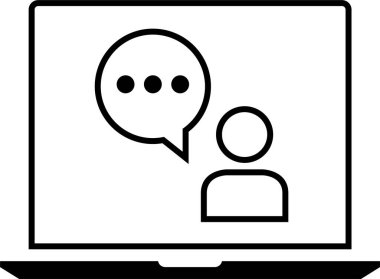 SMS ve Metin konuşma ikonu vektör illüstrasyonu