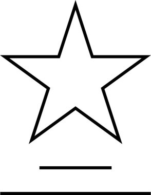 Yıldız. Web simgesi basit illüstrasyon