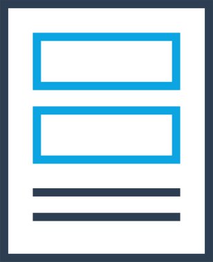 Basit web bilgi simgesi, vektör illüstrasyonu