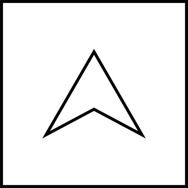 Konum simgesi. Yönlendirme simgesi. Harita Simgesi, Vektör İllüstrasyonu