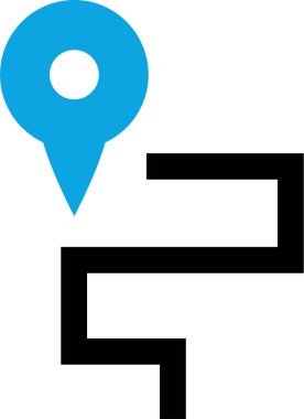 navigasyon simgesi işaret vektör çizimi