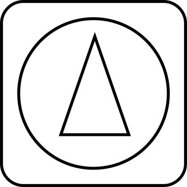 Soyut simge şablonu, vektör illüstrasyonu