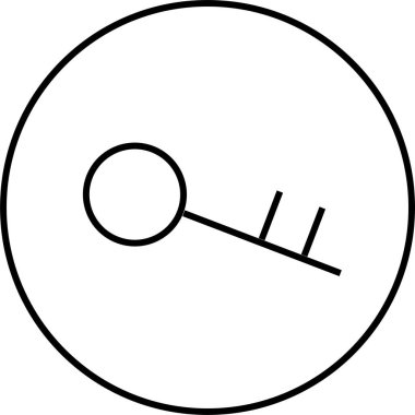 Basit emlak konsepti simgesi, vektör illüstrasyonu