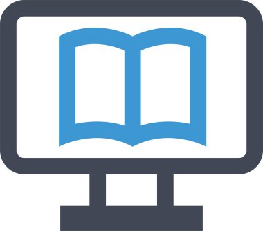 Basit pc bilgisayar simgesi, vektör illüstrasyonu