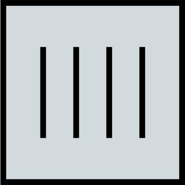 Basit satır simgesi, vektör illüstrasyonu