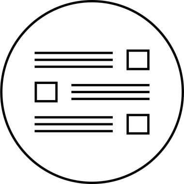 Web arayüzü simgesi, vektör illüstrasyonu