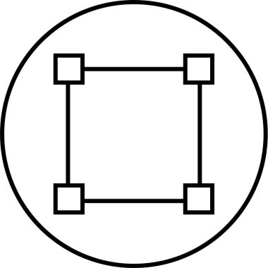 Soyut simge şablonu, vektör illüstrasyonu
