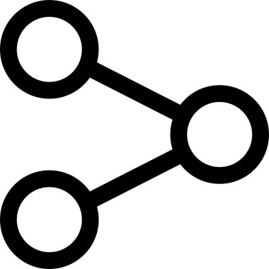 Paylaş. Web simgesi basit illüstrasyon