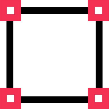 Basit bilgisayar arayüzü simgesi, vektör illüstrasyonu